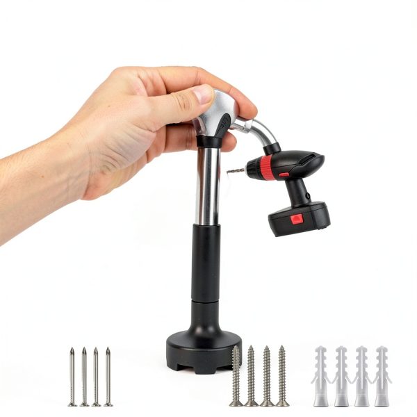 Wall Mount YJNAUPAI Digital Calendar Metal NoDrill-4