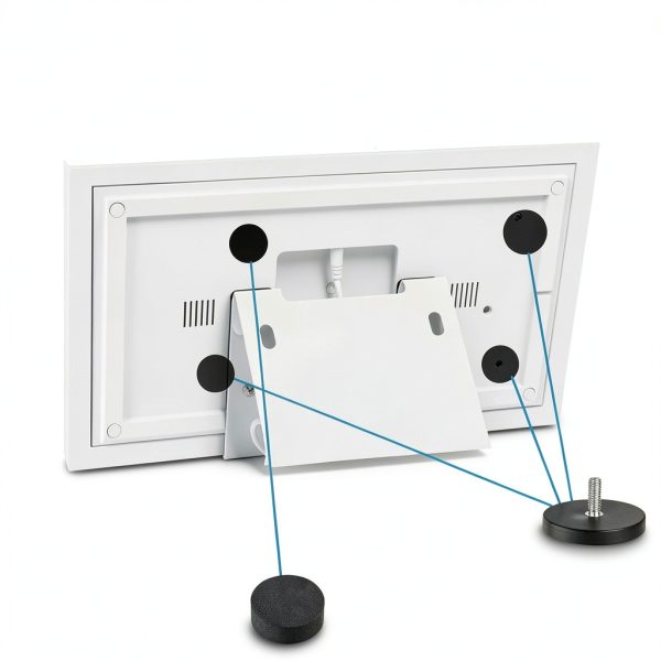 Mtuiewo Magnetic Calendar Mounts Black Round Plastic Design-6