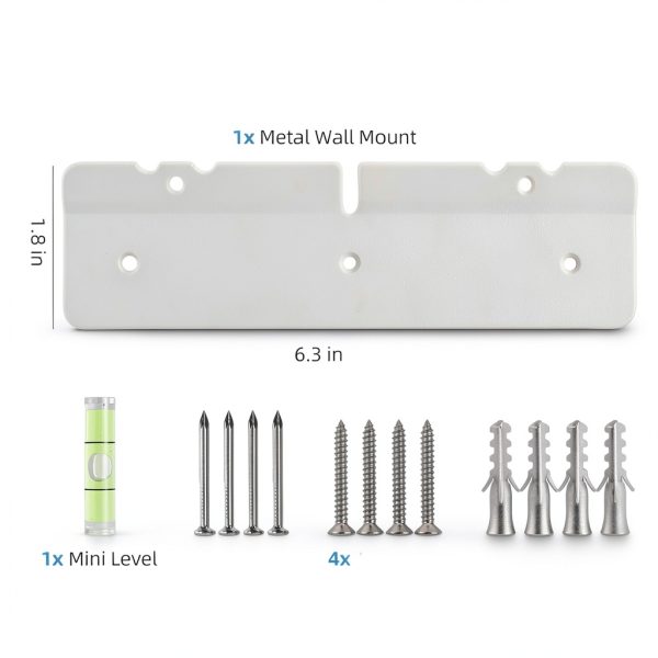 Wall Mount YJNAUPAI Digital Calendar Metal NoDrill-2