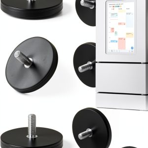 Mtuiewo Magnetic Calendar Mounts Black Round Plastic Design-0