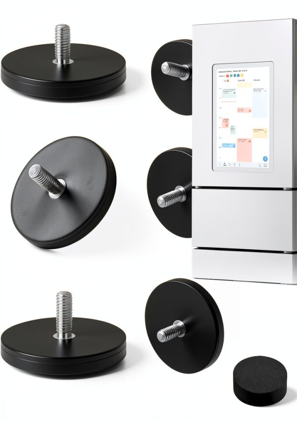 Mtuiewo Magnetic Calendar Mounts Black Round Plastic Design-0