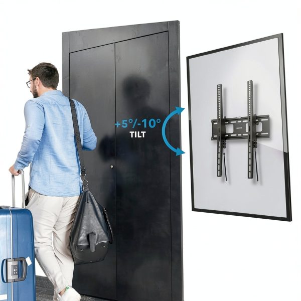 Mount-It Vertical TV Wall Mount Anti-Theft Commercial-2