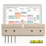 WhelvePoo 15 Inch Skylight Calendar Wall Mount Modern White-0