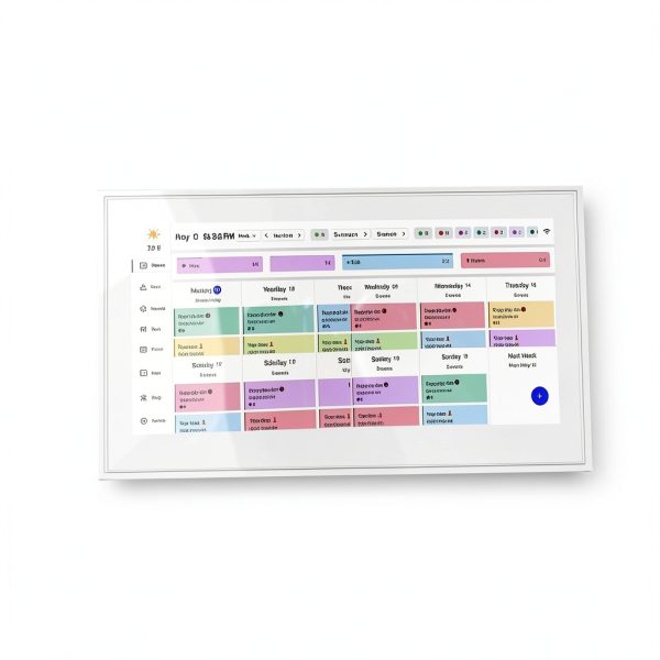 Wall Mount YJNAUPAI Digital Calendar Metal NoDrill-5