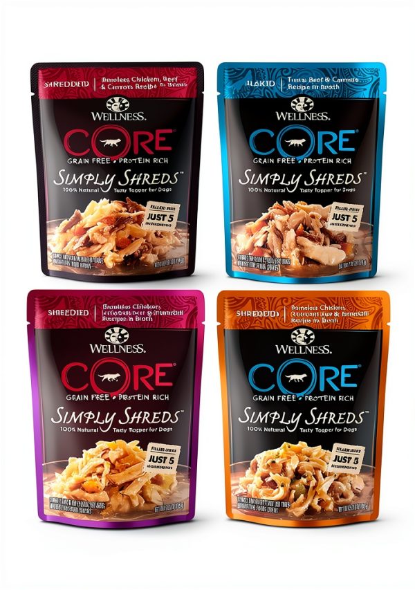 Wellness Grain Free Dog Food Topper Chicken Beef Shreds-0