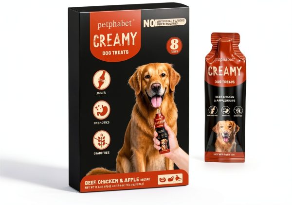 PWR Dog Food Pouches Beef Chicken Apple Lickable Treats-0