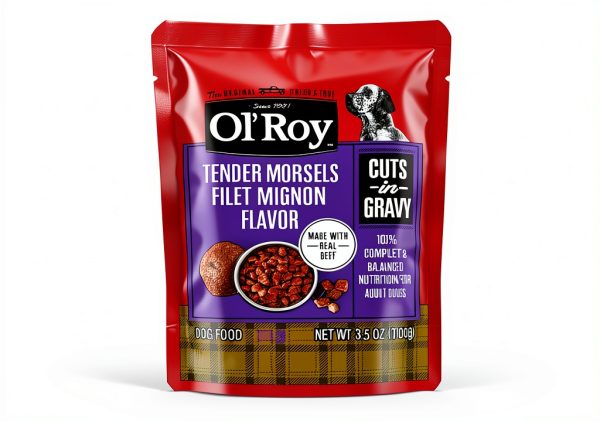 Ol Roy Wet Dog Food Pouches Filet Mignon Grilled Chicken-3