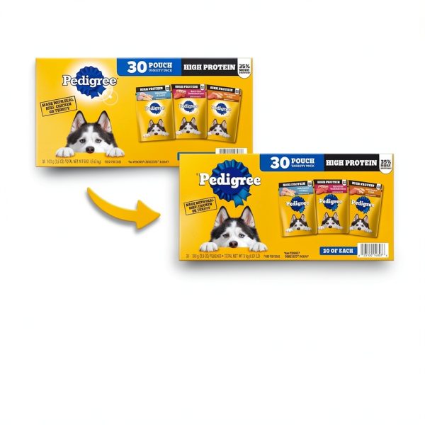 Pedigree Protein Wet Dog Food 30 Count Variety-1
