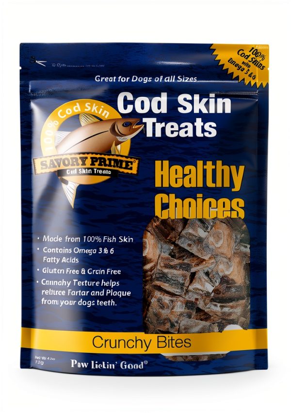 Savory Prime Cod Skin Dog Food 2lb Natural-0