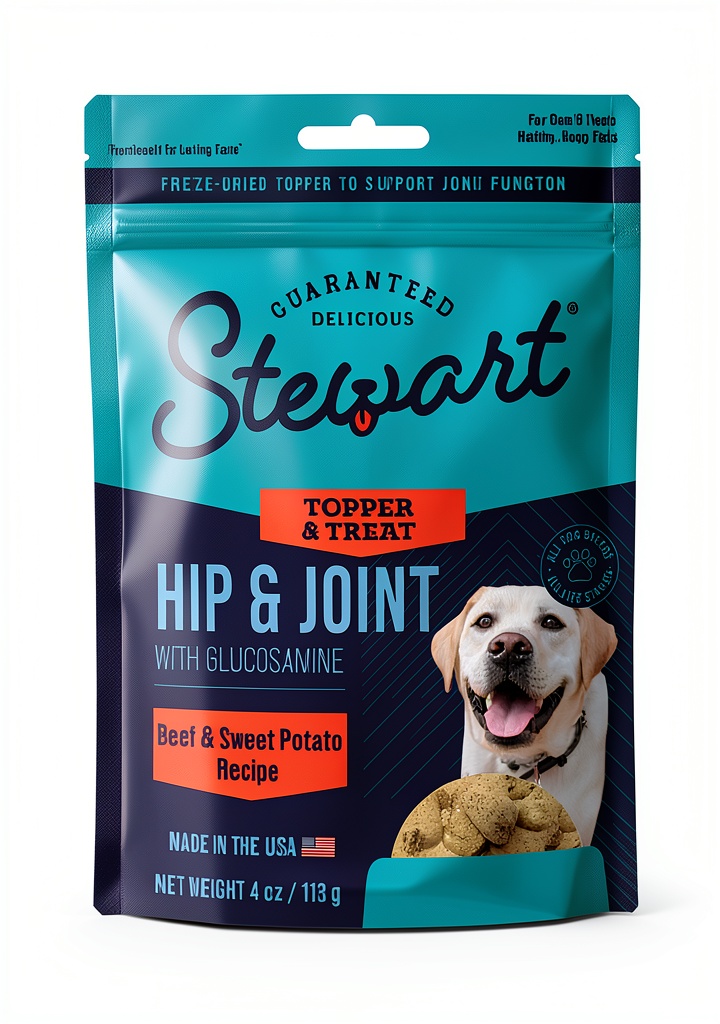 Dog enjoying BNG Miracle Pet Hip Joint topper