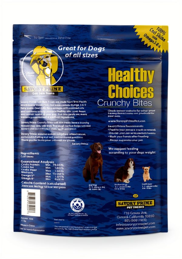 Savory Prime Cod Skin Dog Food 2lb Natural-1