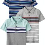 Carter's Simple Joys Boys Polo Shirts 2T-8T Blue Placed-0