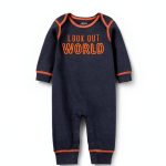 Carter's Simple Joys Baby Boy Romper 3‑Pack Grey Heather Rugby Stripe-0