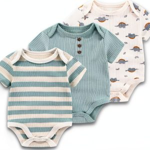 Sunny Baby Unisex Romper Set 9-12 Months Sun Yellow Flower Cotton-0