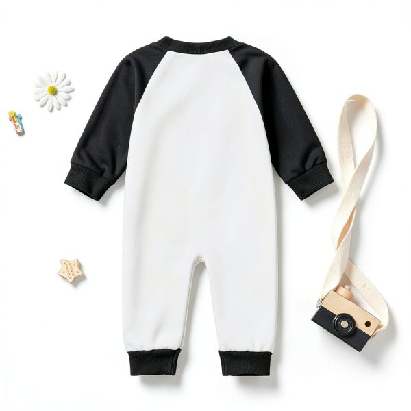 Happy New Year Baby Romper Unisex Cotton Blend Sweatshirt Jumpsuit-6