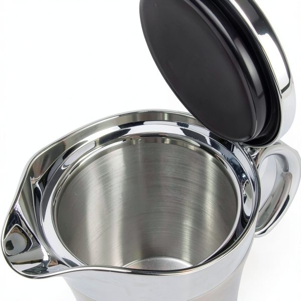 Stainless Steel Gravy Boat 16oz Double Insulated Hinged Lid Zamaria-1