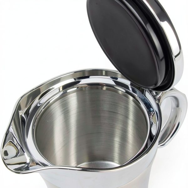 Stainless Steel Double Insulated Gravy Boat with Hinged Lid (16 OZ / 450ML)-3