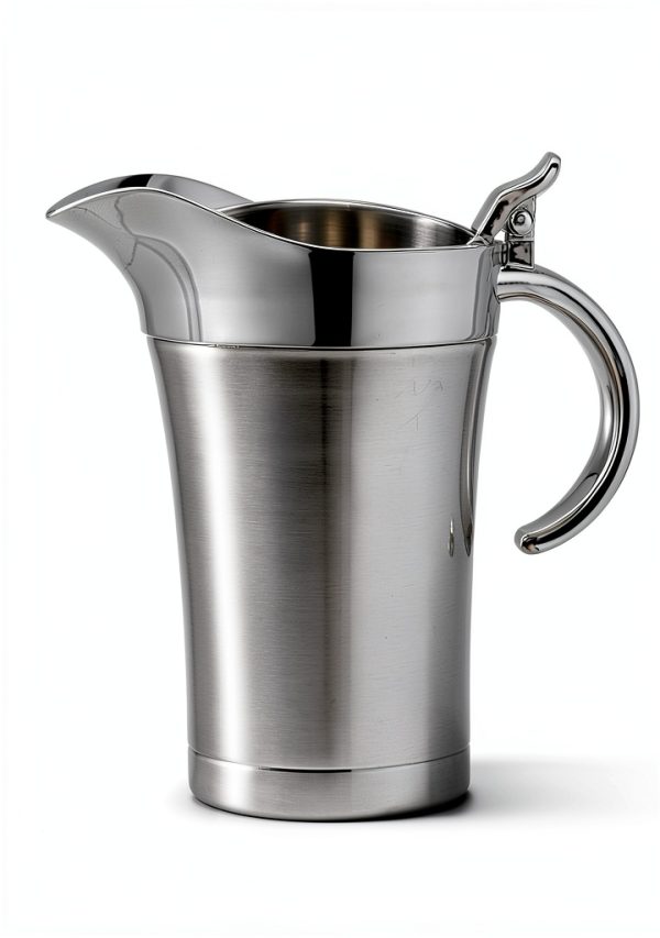 Gravy Boat ISTOOLL Stainless Steel Double Insulated 750ml Silver 25oz-2