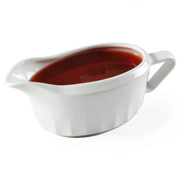 TripDock Large Capacity Gravy Boat 24 Oz White Porcelain Serveware-2