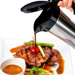 Double Insulated Gravy Boat RAISLY 25oz Stainless Steel with Hinged-0