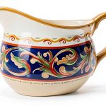 Pfaltzgraff Villa Della Luna Italian Scroll Stoneware Gravy Boat 30oz-0