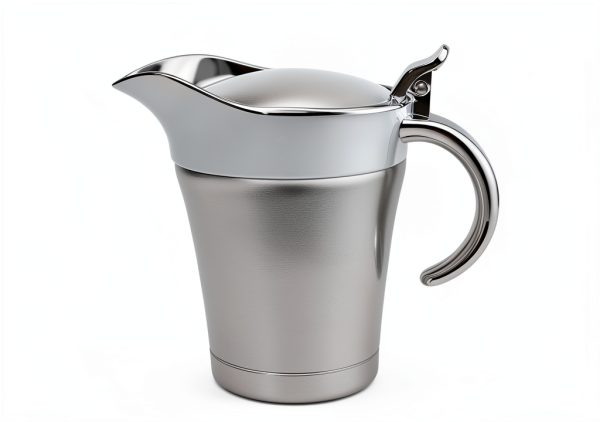 Double Insulated Gravy Boat Jninexiu 16oz Steel with Hinged Lid-2