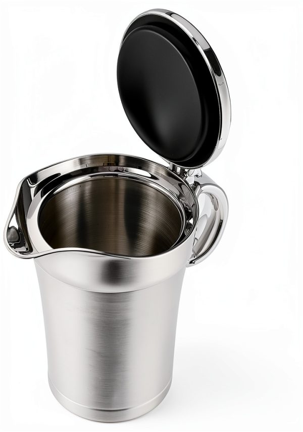 Gravy Boat Peohud 304 Stainless Steel Insulated 24oz Jug Hinged Lid-3