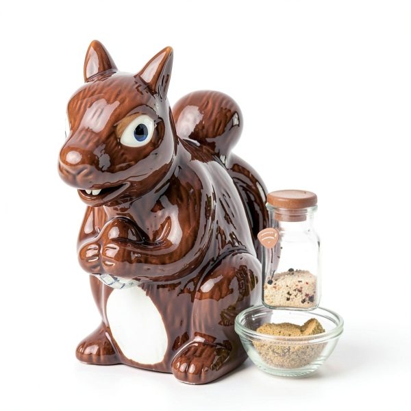 Squirrel Gravy Boat by ISTOOLL 6 Oz White Porcelain-1