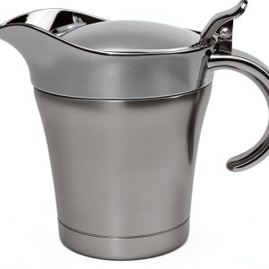 Double Insulated Gravy Boat Jninexiu 16oz Steel with Hinged Lid-0