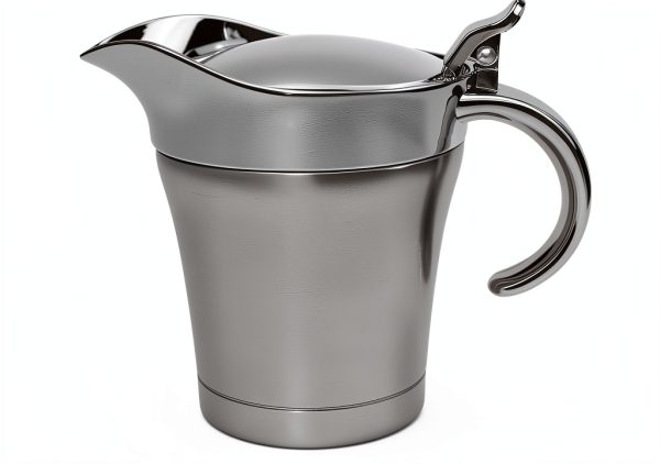 Double Insulated Gravy Boat Jninexiu 16oz Steel with Hinged Lid-0