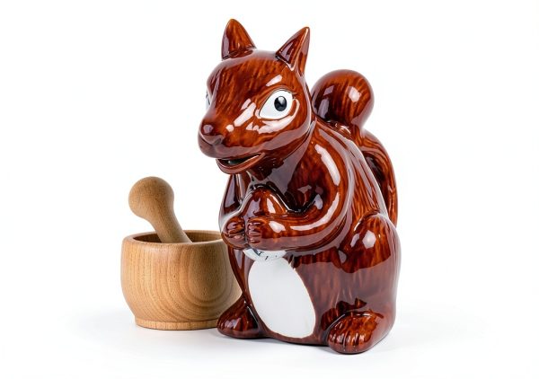 Squirrel Gravy Boat by ISTOOLL 6 Oz White Porcelain-3