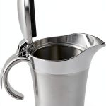 Double Insulated Gravy Boat URONN Stainless Steel 500ml Hinged Lid-0