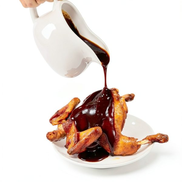 Gravy Boat, Sauce Boat 18 oz Gravy Bowl with Tray, Ceramic Serving Dish for Sauces, Dressings and Creamer with Large Handle, Designed for Microwave Safe Omesata-5