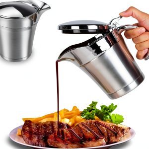 Stainless Steel Insulated Gravy Boat shofilt 17oz Double Wall Non‑Drip-0