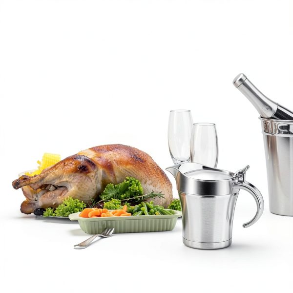 Stainless Steel Insulated Gravy Boat shofilt 17oz Double Wall Non‑Drip-1