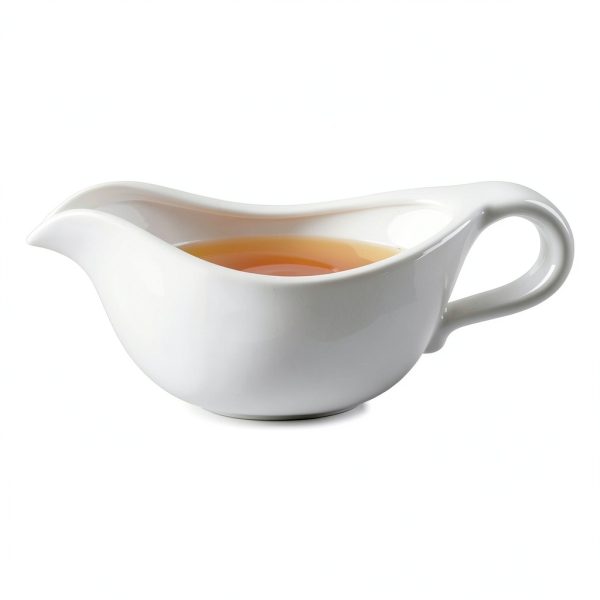 TripDock 24 Oz Gravy Boat White Porcelain Large Capacity Thanksgiving-4