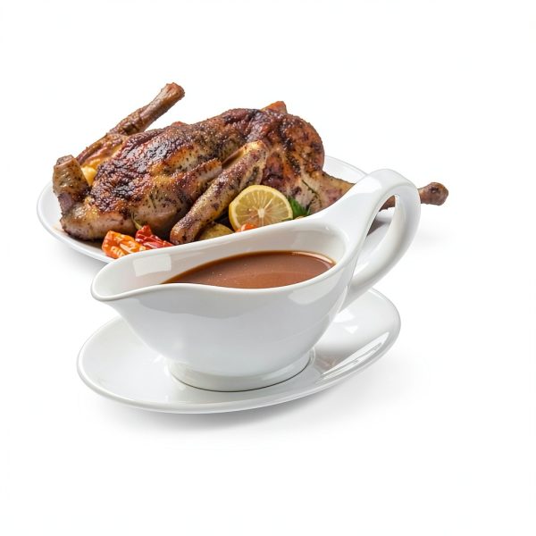 Gravy Boat Dinnerlit 16oz White Porcelain Sauce and Dressing Boat-5